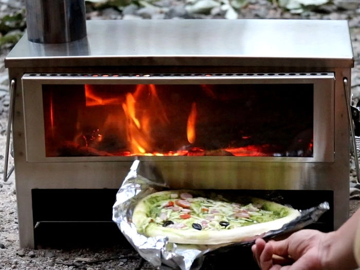 新商品】DODから炎がクリアに見える薪ストーブ「メラテレビ」が登場