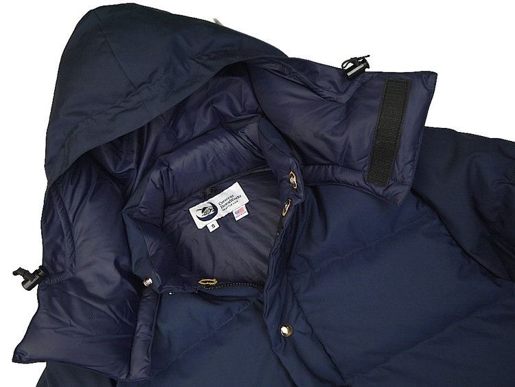 クレセントダウンワークス キルティング ニット切替 グースダウン ネイビー M Crescent Down Works クレセントダウンワークス NAVY ダウン