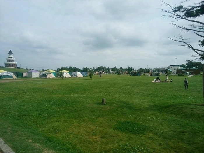 しのつ公園キャンプ場のテントサイト