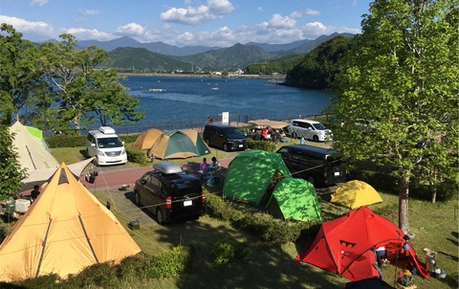 孫太郎オートキャンプのキャンプサイト