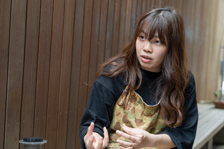 NORDISK CAMP SUPPLY STOREの店長・関 詩緒里さん。
