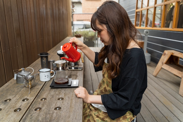 NORDISK CAMP SUPPLY STOREのカフェスペース