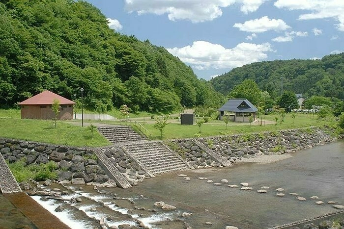 道の駅 雫石あねっこのオートキャンプ場周辺の様子