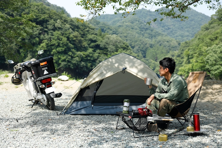 キャンプ×ツーリング】最高の自由を求めて好きな場所へ！ソロ
