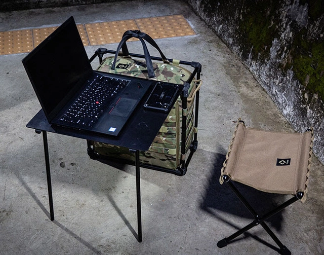 ヘリノックス「タクティカルサプライ」から、どこでもオフィスが作れるアイテム3点!