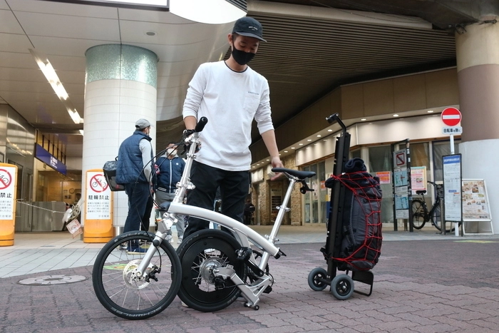 ツノダ 折りたたみ自転車 キャンプ フェス イベント アウトドア