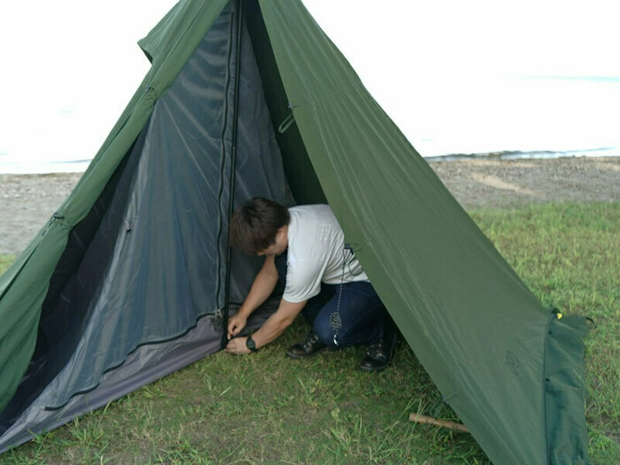 DOD ムシャテント　美品　ワンポールテント 楽天市場】DOD テント ムシャテント T1-819-TN dod アウトドア
