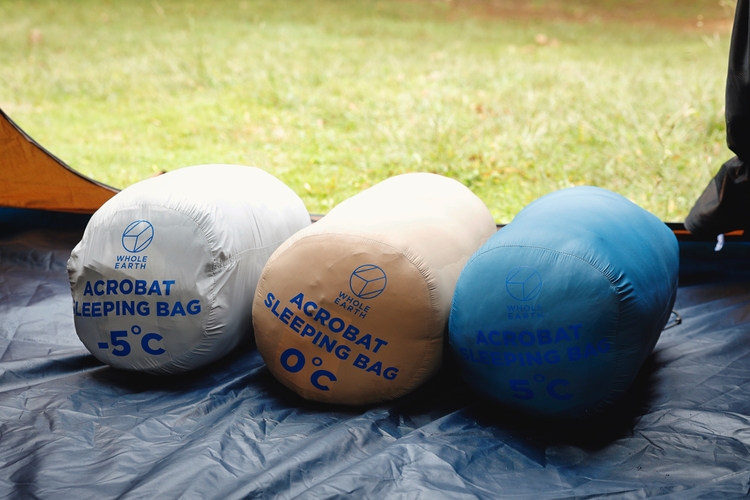 ACROBAT SLEEPING BAG 0 アクロバット スリーピングバッグ0 マミー型シュラフは窮屈？定説くつがえすホールアースの新作シュラフを