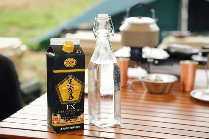 前割りした焼酎