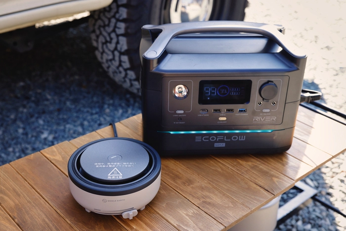 ポータブル電源と組み合わせれば朝まで暖かなEシュラフ