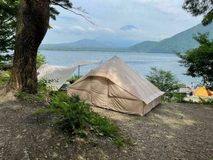 浩庵キャンプ場から眺める富士山