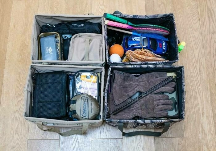 キャンプ用品収納はボックスとカゴで 小分けする が正解 上級者の実用テクを紹介 キャンプ アウトドア情報メディアhinata