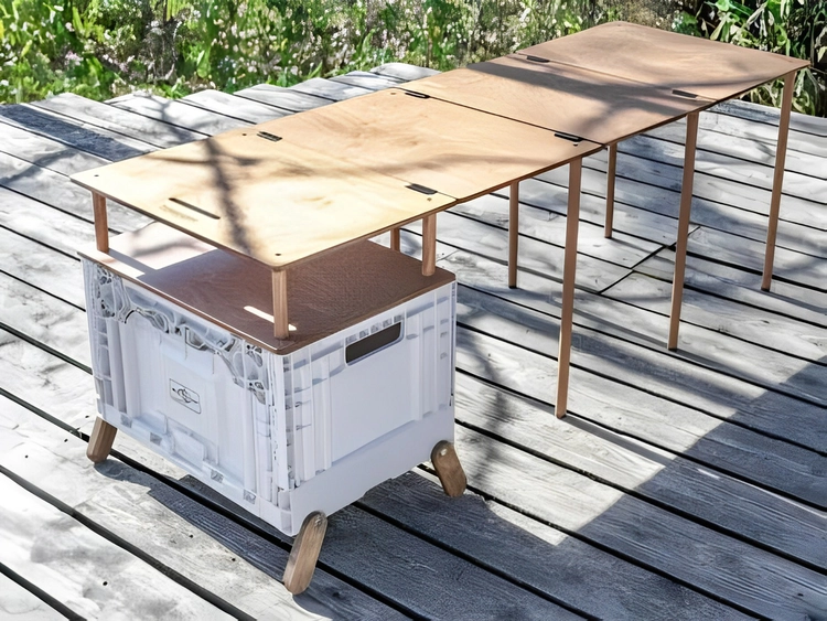 天板の“無限連結”で100人キャンプも！？自由にサイズ変更できる