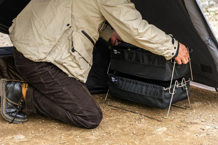 TOKYO CRAFTS メッシュ収納バスケット ブラック ハードとソフト