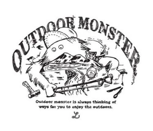OUTDOOR MONSTER 生刷り スツール OUTDOOR MONSTER 生刷り スツール