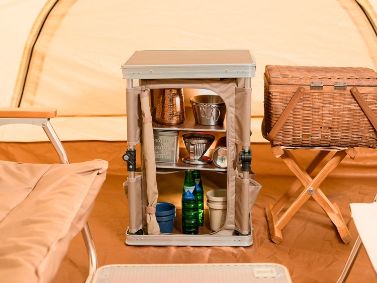 DODから折りたためる収納棚「ココニモラック」が登場 | キャンプ