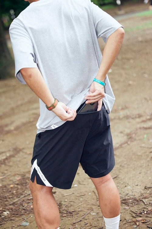 まだまだ短パンでいたい！暗闇にキラリと光るリフレクター付きショート