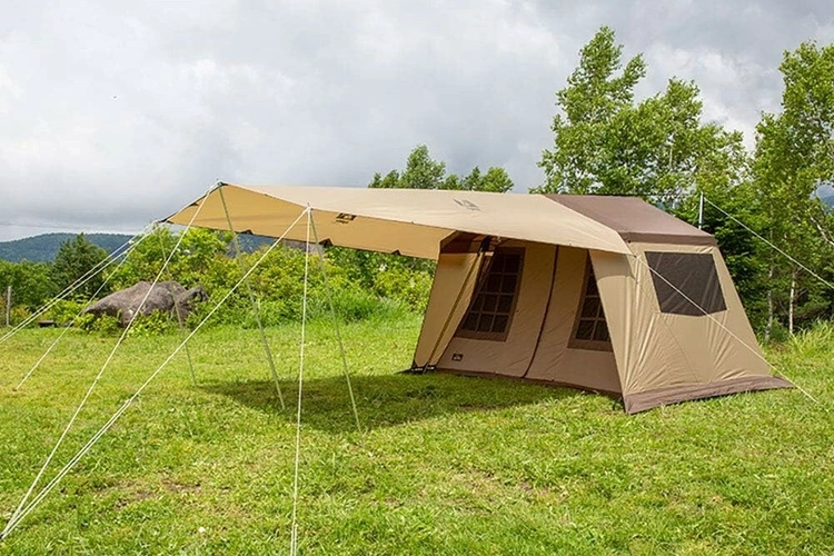 ベージュ 四角形 キャンプテント 耐水性 タープセット ベージュ 四角形