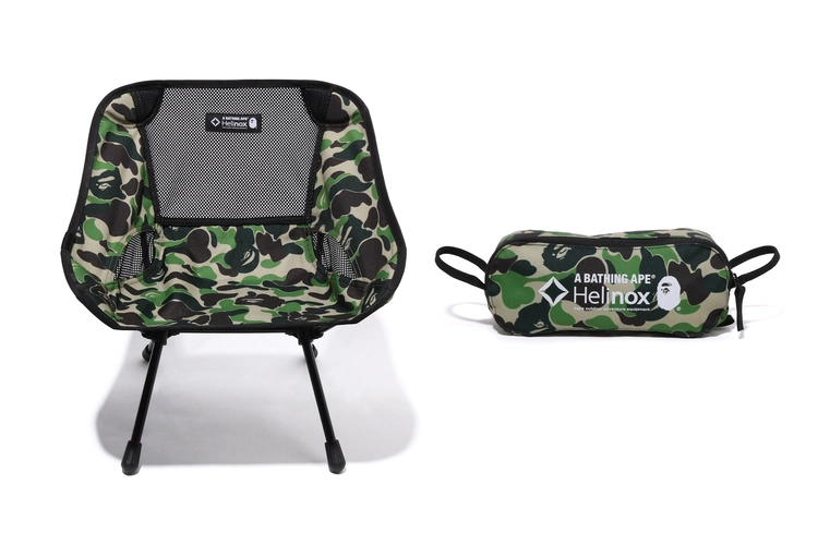 これは争奪戦？BAPE(R)とHelinoxがコラボ、アウトドア映え抜群のギアが