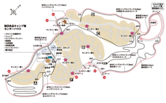 無印良品南乗鞍キャンプ場内のマップ