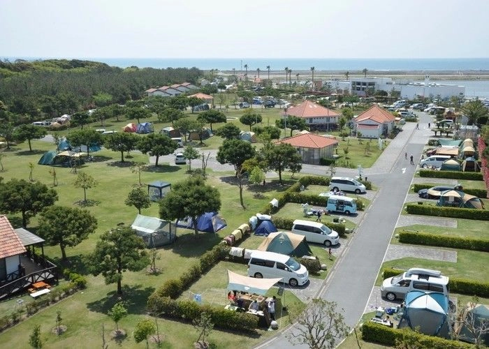 上空から見た竜洋海洋公園