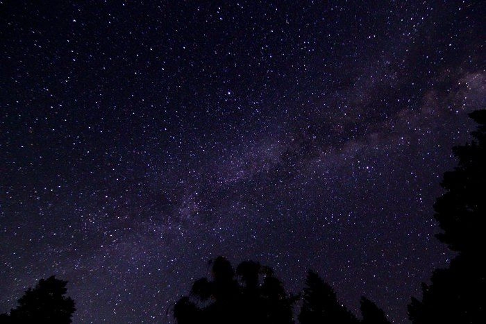 銀河もみじキャンプ場から見える星空