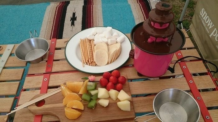 美味しそうなチョコレートフォンデュ