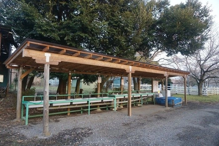 森のまきばきオートキャンプ場の炊事場