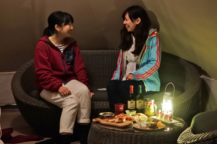 【森と星空キャンプヴィレッジ】女子会グランピング2