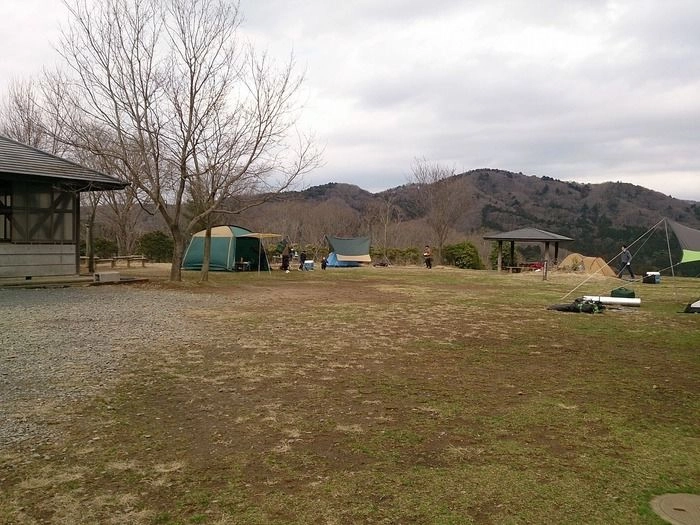 石岡市つくばねオートキャンプ場のフリーサイト