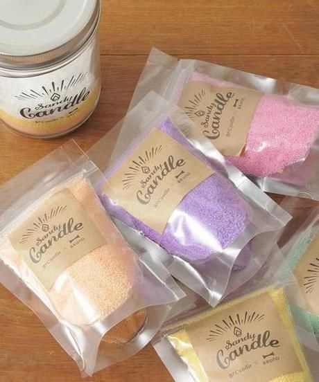 ブルーノのSANDYCANDLE KITのキャンドルビーンズ