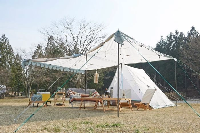 MEGA PANDAを利用したキャンプの様子