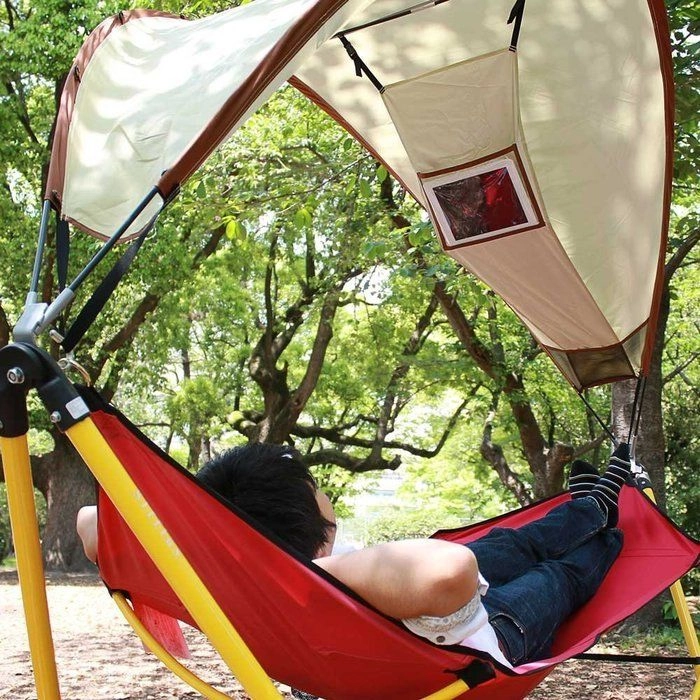 ハンモック ルーフ付きハンモックならどこでもリラックス♪話題のシフラスSFF-06っ