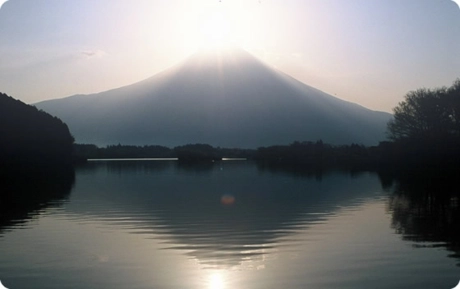 田貫湖と富士山
