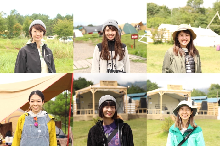 ”おそと美人”6人の笑顔