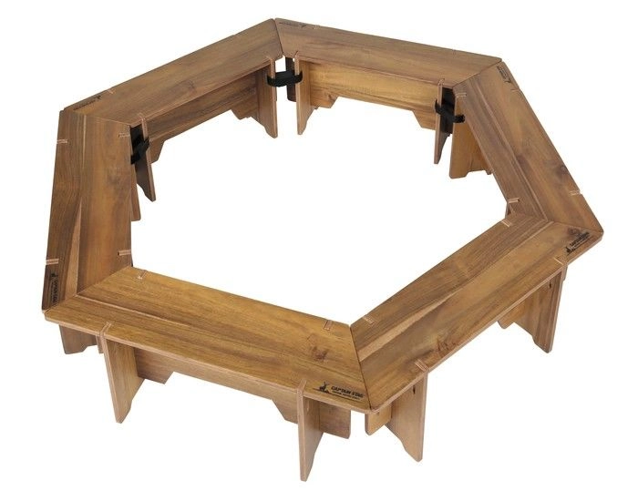 キャプテンスタッグ　ヘキサテーブル　木製 六角形 キャプテンスタッグの大人気ヘキサシリーズ！ついにテーブルが仲間入り