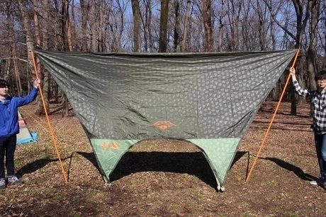 LOGOS ストライプ コンパクトヘキサ(ブルー)の商品紹介 | hinata  