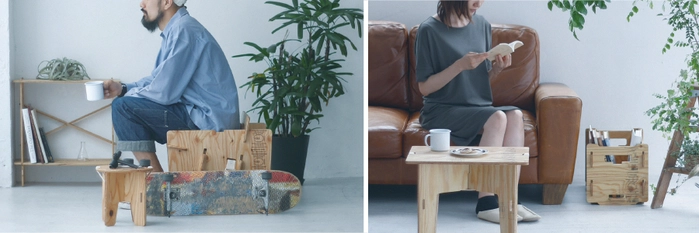 YOKA PANEL LONG TABLE(塗装済み)（パネルロングテーブル）の商品紹介