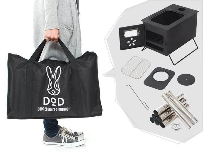 DOD 薪ストーブ 収納バッグ付き　はじめての まきちゃん DOD はじめてのまきちゃんの商品紹介 | hinata〜もっとそとが好きに