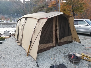 人気の小川アポロンを張ってみた！ソロキャン派が探すファミリーテント