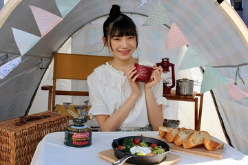 実はベテランキャンパー!?NGT48の新センター藤崎未夢さんがおうちキャンプに挑戦【独自取材】