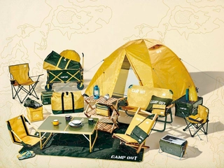 キャプテンスタッグの人気レーベル「CAMP OUT」に等高線の新柄が登場!