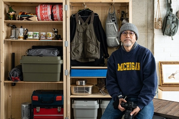 【みんなのキャンプギア収納】見せる収納と目隠し収納の良いとこ取り「DIY棚」とは？