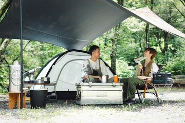【冬より備えが必要?】夏キャンプの悩みをEキャンプで解決!バッテリー式ポータブルシャワーが大活躍