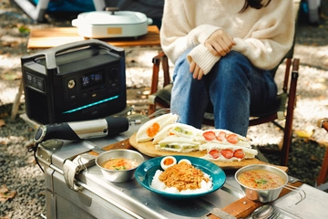 【時短レシピ】20分カレーに5分スープ、10分フルーツサンド!?「ポータブル電源×ミキサー」でEキャンプ