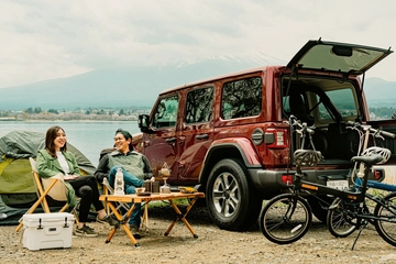 目的地は走りながら決める、自転車でゆるく楽しむキャンプ旅へ【Jeep×hinata vol.5】