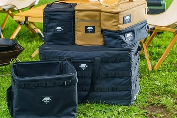 【ギア好き必見】最大容量90Lの「クラフトワークコンテナバッグ」がキャンプの収納問題を解決！