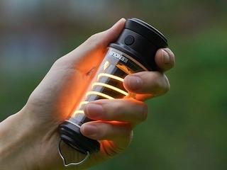 螺旋＆暖色で癒し度マックス！キャンプ向き大容量＆防水の「新・LEDランタン」が登場です