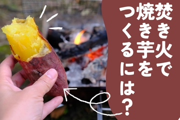キャンプでの焼き芋のつくり方！焚き火やダッチオーブンおいしいレシピ