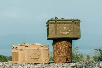 テーブル＆ラック機能もプラス！キャンプで活躍する「多機能コンテナバッグ」が新登場